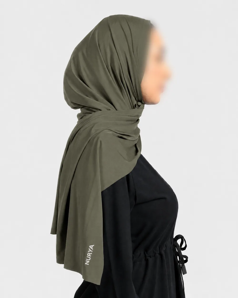 Flow Sports Hijab — زيتي